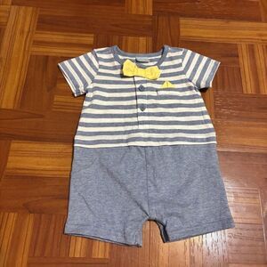 Edgehill Collection Striped Baby Boys Bow tie‎ bodysuit 3 Months